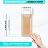 MedVanceTM Silicone - Bordered Silicone Adhesive Foam Dressing Size 4”X8” (2.4"x 6.4" Pad) Box of 5 dressings…