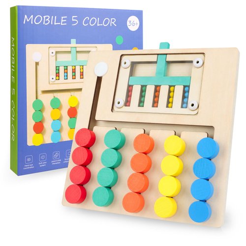 Matching Game for Kids Age 4-8: Wooden Brain Teaser Puzzle Game for Travel, Road Trip|Montessori Educational Preschool Toys for Toddler 3-5|Birthday Gift for 3 4 5 6 7 8 Year Old Boy