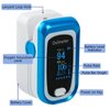 Blood Oxygen Saturation Monitor Fingertip Pulse Oximeter Blood Oxygen Monitor Fingertip Including Battery and Lanyard Suitable for Both Adults and Children