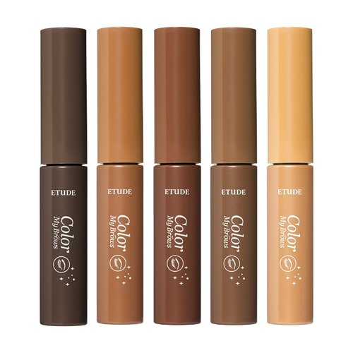ETUDE Color My Brows 4.5g - Blondie Brown | Beeswax & Carnauba Wax | Eyebrow Mascara, Quickly Fixing Natural Eyebrow Makeup with Care Effect | Korean Makeup, Kbeauty, Perfect for Gift