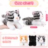 Harrycle 3 Pcs 9 Inch Cat Stuffed Animal Plush Cat Valentine's Day Gift Cute Stuffed Cat Plush Toys Small Cat Stuffed Animal Sleeping Gifts for Boys Girls Pet Party Favors(Stylish Style)