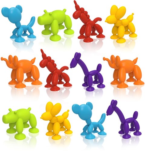 Suction Toys, Bath Toys for Kids Ages 3 4 5 6 7 8, Perfect for Toddlers 3-5 and Boys 6-8 Years Old Water Toys - Great for Boys' and Girls' Birthdays (12)