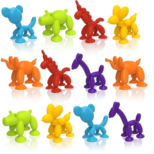Suction Toys, Bath Toys for Kids Ages 3 4 5 6 7 8, Perfect for Toddlers 3-5 and Boys 6-8 Years Old Water Toys - Great for Boys' and Girls' Birthdays (12)