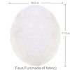 Toilet Lid Cover With Elastic All Around ,Soft Plush Fabric Cover,Machine Washable,Fit Most Size Toilet Lid For Bathroom (White)