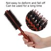 Hair Brush, Automatic Machine Tufting Technology Pointed Tail Handle Roller Hairbrush for Salon or Family Use for Reduces Frizz Prevents Dryness and Split Ends(Twill, blue)