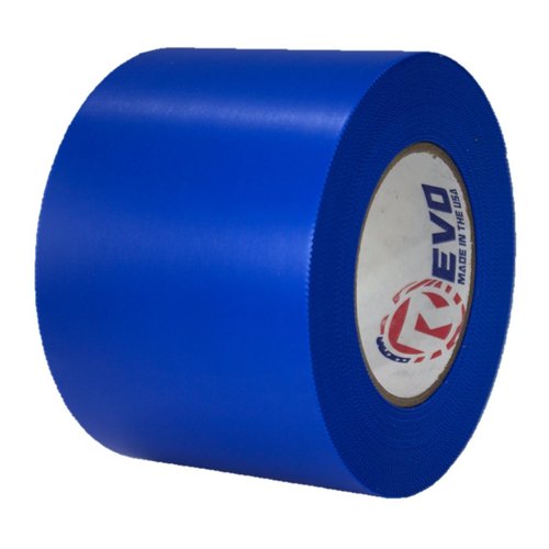REVO Preservation Tape / Heat Shrink Wrap Tape (4" x 60 yards) MADE IN USA (BLUE) Poly Tape - Electrical Tape - Boat Storage Tape (PINKED EDGE) SINGLE ROLL (ECONOMY: 7.5 MIL THICKNESS)