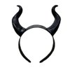 YOVECATHOU Sheep Horn Floral Hair Band Gothic Headband Headwear For Halloween Costume Cosplay Photo Props