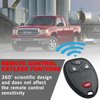 Montgopest Car Key Fob Keyless Entry Remote Compatible with Chevy Silverado Avalanche Captiva Equinox Tahoe Traverse, GMC Sierra Acadia Savana Yukon, Remote Start Replacement OUC60221, OUC60270