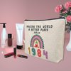 40th Birthday Gifts for Women, Her, 40th Birthday Decorations Makeup Bags, 1984 Anniversary 40 Year Old Gift Ideas for Mom, Wife, Sister, Best Friends, Mothers Day, Christmas Small Cosmetic Travel Bag