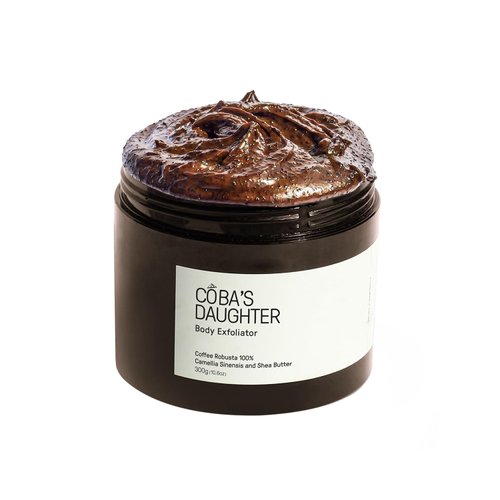 COBA'S DAUGHTER 100% Robusta Coffee Body Scrub with Matcha & Shea Butter | Exfoliate, moisturize skin and Reduce stretch marks and cellulite | Safe for pregnancy | Vegan & Clean Beauty (10.6 Oz)