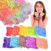 Loom Rubber Bands, 12750pc Rubber Band Refill Kit in 26 Colors with 500 Clips 6 Hooks, INSCRAFT Loom Bands