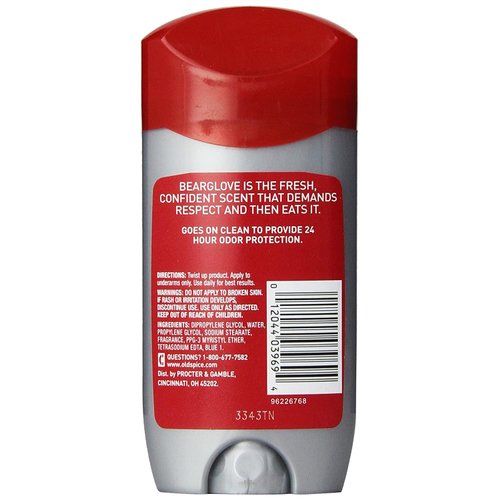 Old Spice Wild Collection Men's Deodorant, Bearglove 3 oz (Pack of 2)