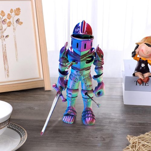 SAMIQU 3D Printed Skeleton Warrior Joint Free, Skeleton Knight Collectible Figurine,Perfect for Home Office Décor & Gift