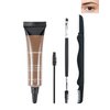 Waterproof Tinted Brow Gel, Caramel Tinted Thickening Brow Mascara, Brow Fast Sculpt, Long Lasting Transfer-Proof, Eyebrow Gel Tint with Brow Brush & Razor, Fill in Eyebrows and Cover Gray Hair-B02#
