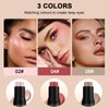 Contour Stick Makeup Set, 2024 New Face Stick Cream Blush, Bronzer Stick, Highlighter Stick for Face with Makeup Brush, Long Lasting & Natural Matte Contour Sticks for Beginner, 3 Colors #02, 04, 06