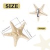 Syhood 4 Pcs Resin Starfish Hair Clip Mermaid Hair Accessories for Women Hairclip Mermaid Costume Jewelry
