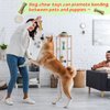 3 Pieces Leather Dog Toy Bone Toy Dog Tug Toy Interactive Dog Toys with Strong Rope Handle for Aggressive Chewers Puppy Teething, 6 Inch