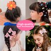 ONECOCOA Hair Accessories Set for Girls: Jewelry Box, Hair Clips, Barrettes, Ties, Bows - Teen Girl Gift for Ages 4-12 (Pink)