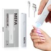 MEFA Handheld UV Light for Gel Nails, UV Nail Lamp with 2 Timer Settings, Portable Cordless Rechargeable USB Nail Light for Gel Nail Polish Fast Curing, LED Nail Lamp for Home DIY Salon Women Gifts