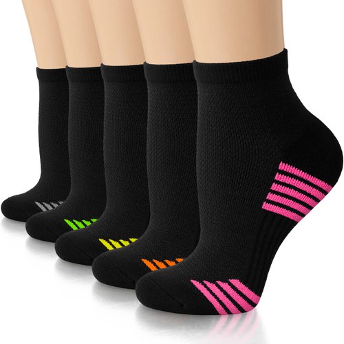 Copper Compression Socks for Women & Men - Plantar Fasciitis Arch Support Ankle Socks for Running Small-Medium