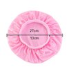 2 Pcs Kids Satin Sleeping Caps Head Cover Bonnet with Elastic Band Hair Care Cap Night Hat for Baby Toddler Teens (Purple and Pink)