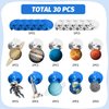 WEEPA 30 Pcs Space Themed Party Decorations Solar System Hanging Swirl Decorations Outer Space Party Supplies for Kids Galaxy Birthday Party favors Science Classroom Decor