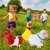 6 Pcs Walking Animal Balloons for Kids,Farm Animal Balloons,Walking Farm Animal Foil Mylar Balloon,Farm Birthday Decorations for Farm Theme Party Supplies (Animal)