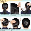 FANDAMEI 20PCS Hair Nets Invisible and 40PCS U Shaped Hair Pins Set, 20PCS 50cm Hair Nets for Bun Black Elastic Edge Mesh and 40pcs Hair Bun Pins for Women, girls, Ballet Bun Maker Dance (Black)