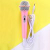 Pilarmuture Microphone for Kids, Kids Microphone for Singing Portable Dynamic Microphone with 3.5mm Jack Connector Handheld Karaoke Wired Microphone for Girls Boy Toy Gifts(Pink)