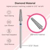 Rolybag Cuticle Nail Drill Bits Tapered Shape Cuticle Drill Bit for Nail Drill Bit 3/32” Professional Safety Cuticle Clean Drill for Electric Remove Cuticle Dead Skin Manicure Tools (Medium)