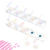 BQAN 2 Set Nail Holder for Painting Nails, Transparent Acrylic Nail Stand for Press on / Fake Nail Tips Training / Nails Display with 96 Pcs Reusable Adhesive Putty