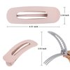 ACO-UINT 8 Pack Flat Hair Clips for Women, Flat Claw Clips Flat Clips for Hair Lay Down Hair Clips for Thin Thick Hair, Alligator Hair Clips Hair Accessories for Women