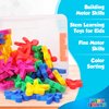 Play Build Building Toys, 50 Piece Connecting Toy Figures for Preschool & Kindergarten Classrooms, Kids STEM Learning Toy, for Boys & Girls Ages 3+