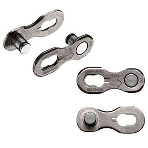 Shimano 11 Speed Quick-Link Connector SM-CN900 Silver 2 Pairs in Ziplock Bag