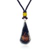 Emotional Body Purification Black Tourmaline Orgone Crystal Tear Drop pendant for Strengthen Immune System - Swallows Negative Energy - Positivity