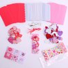 TINYFUTURE Craft Kit, DIY Bookmarks Valentine Art Deco Decorations, 36 Sets Self Adhesive Heart Stickers for Kids Party Favors Fun Classroom Home Activities