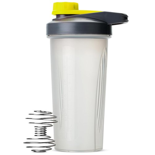 Mr. Pen- Shaker Bottles for Protein Mixes with Twist Cap, 28 oz, Gray/Yellow, Protein Shaker Bottle with Wire Whisk Ball, Mixer Bottle, Protein Shake Bottles, Protein Bottle, Protein Shake Bottle
