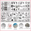 Biutee Nail Stamping Plates set 10 pcs Nail Art Stamper Scraper Gift Box Nail Stamp Template Kit Lace Flower Butterfly Star Design Nail Image Plate