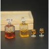 A Set of Exquisite Mini Whiskey Wine Bottle Bar Model, 1:12 Scale Dollhouse Miniature Accessories, Mini Whiskey Wine Decoration