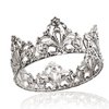 YADIRF Alloy King Queen Royal Full Round Crown Wedding Tiara Headbands Princess Crowns For Pageant Party Hair Accessories (Silver)