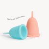 Softcup Menstrual Cup | Reusable Period Cup | Ultra-Soft Medical-Grade Silicone | Leak-Free, 12-Hour Wear | Made in The USA (Size 1)