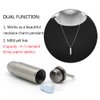 TI-EDC Titanium Mini Pill Fob, Bullet Design Waterproof Keychain Pill Holder, Charm Pendant Pill Reminder, Ultra-Lightweight 0.28oz, Inner Depth - 0.84”