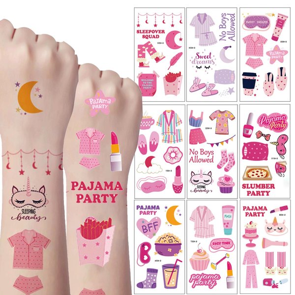 Henna Tattoo stickers Flower Temporary Tattoo Body Face Arm Tattoo stickers Party Decoration Supplies (pajamas)