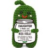Funny Daughter Christmas Gifts, Unique Daughter Gifts from Mom or Dad, to My Daughter Present, Stocking Stuffers for Little Daughter Adults Daughter, Daughter Birthday Gifts - Handmade Crochet Pickle
