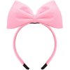 Pluzmecalm 1Pc Pink Halloween Bow Headband Bowknot Hair Hoops Bands Headpiece Hairband Women Christmas Birthday Party Decorations Accessories Easy to Wear,Hats and Caps