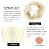 Invisible Mesh Hair Nets Set with Positioning U-Shaped Hair Pins for Women's Hair Styling (Blonde)