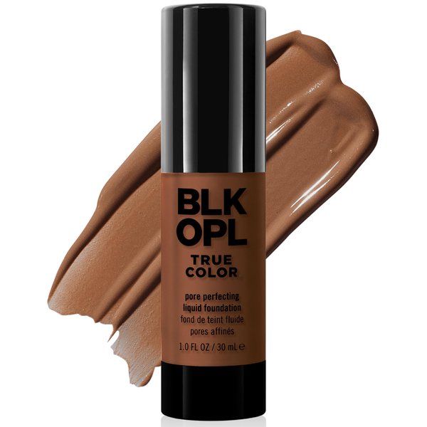 BLK/OPL TRUE COLOR Pore Perfecting Liquid Foundation, Hazelnut — enriched with Vitamins C & E, paraben-free, fragrance-free, cruelty-free