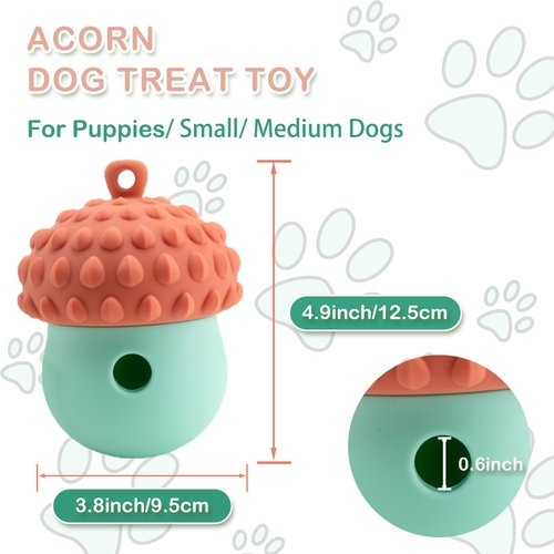 MITOCAPY Interactive Dog Toys for Small Dogs & Puppy - Dog Treat Dispenser, Puppy Puzzle Toys, Dog Toys to Keep Them Busy, Dog Enrichment Toy for Moderate Chewers, Dog Birthday Gifts