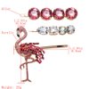 LALAFINA 3pcs Flamingo Crystal Pin Clips Rhinestone Hair Clips Elegant Accessories Acrylic Resin Hair Clips Styling Hair Barrettes Tools Hair Pins Decorative for Women Girls