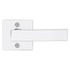Kwikset Singapore Interior Passage Door Handle, Lever For Closet and Hallway Doors, Reversible Non-Locking Handle Lever, Polished Chrome